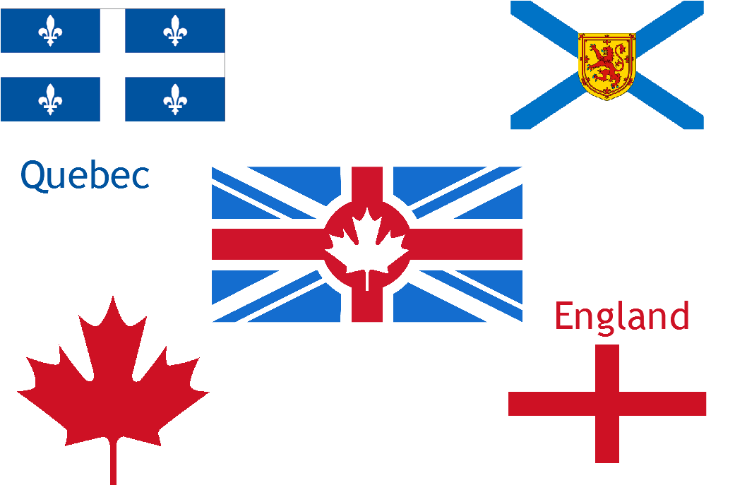Drawn Flag Canadian Flag - Cultural Differences Meme (1100x800), Png Download