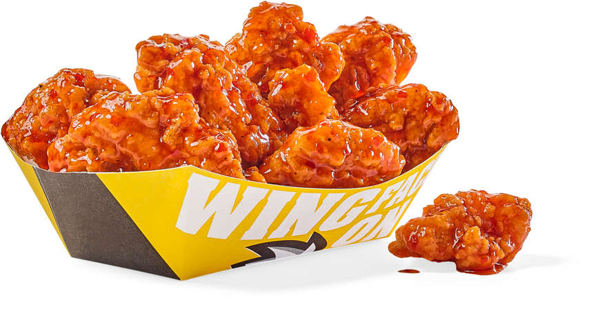 Buffalo Wild Wings Boneless Buffalo Wings (870x452), Png Download