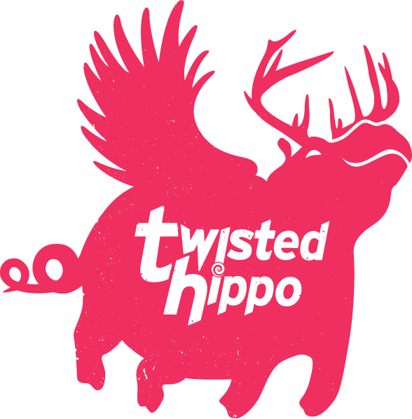 Twisted Hippo (588x598), Png Download