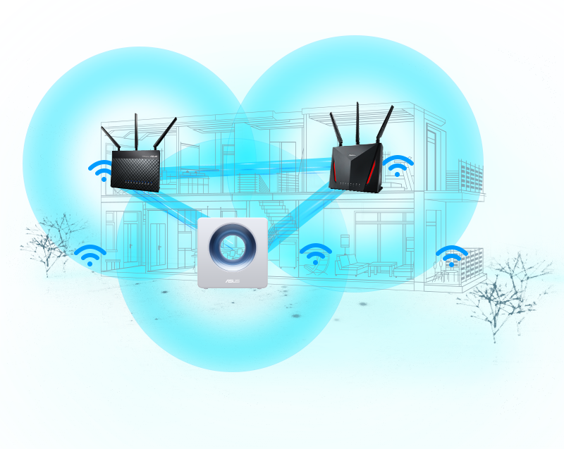 Networking Usa Turn Your Into Wholehome Wifi - Asus Blue Cave (800x637), Png Download