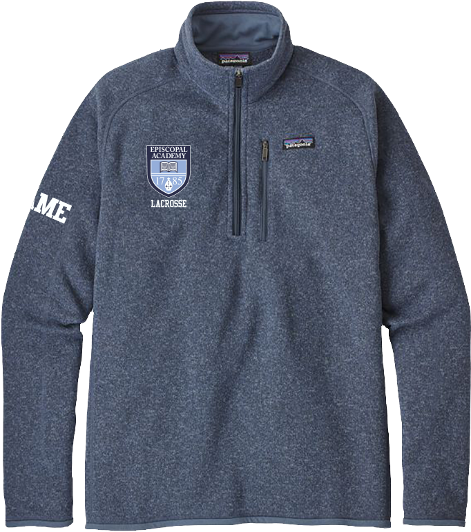 Ea Lacrosse Patagonia Better Sweater 1/4 Zip Fleece - Long-sleeved T-shirt (724x800), Png Download
