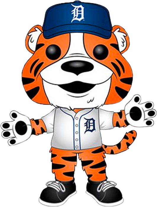 Image - Paws Detroit Tigers (531x700), Png Download