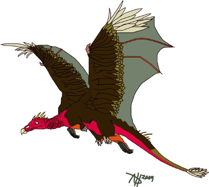 Remnants Of The Earth - Vulture Dragon (800x667), Png Download