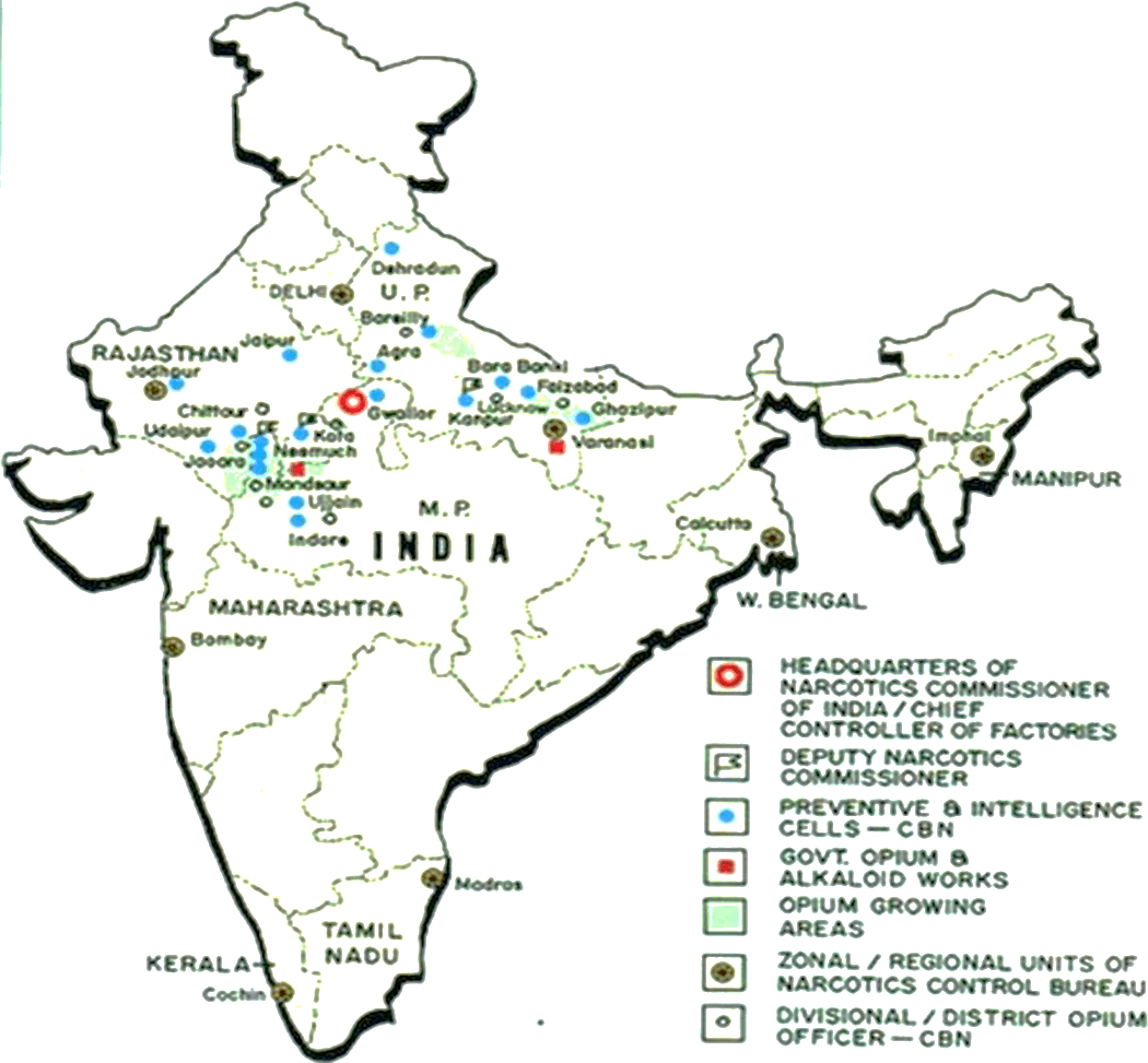 Opium Production In India - Opium Grown In India (1050x973), Png Download