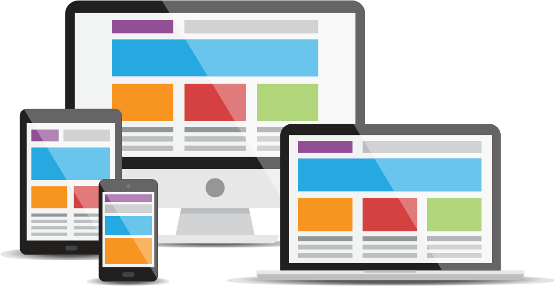 Mobile Responsive Website Design Bedfordshire - Responsive Design Website Png (1093x650), Png Download