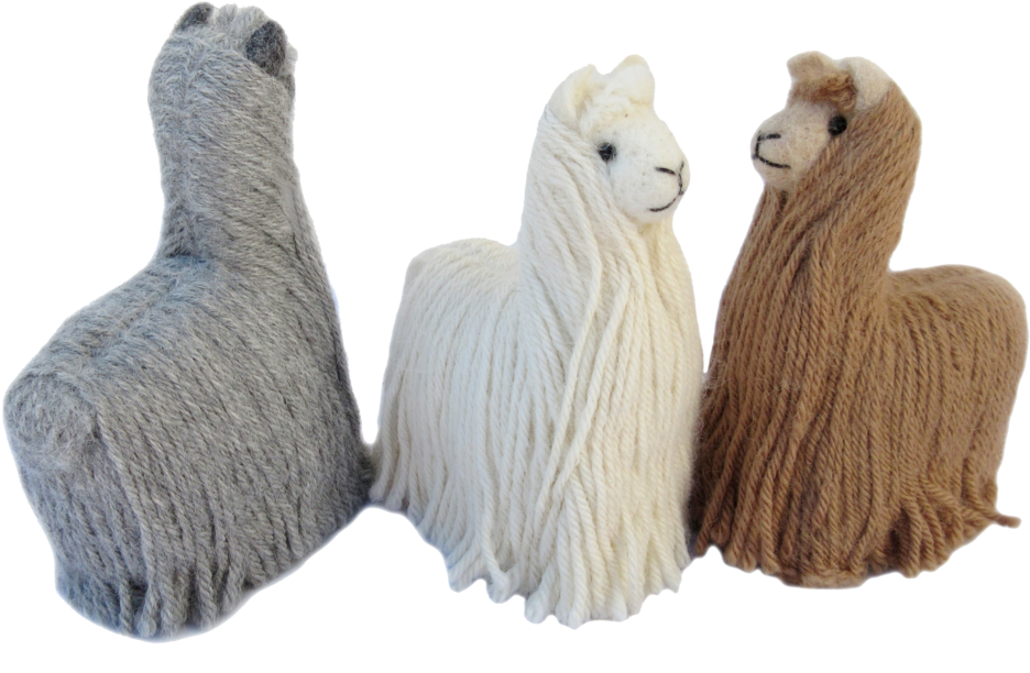 Alpaca Suri 5" Felted Figures - Llama (1024x646), Png Download