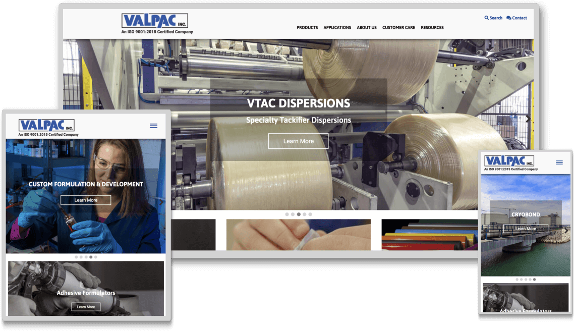 Valpac Responsive Website Design - Machine Tool (1230x720), Png Download