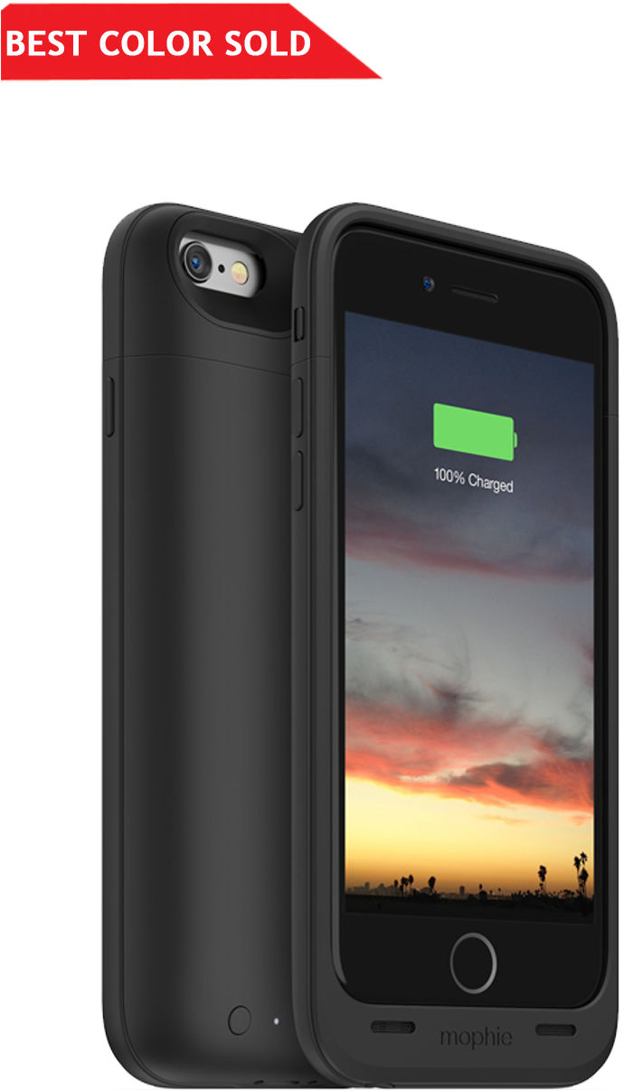 Mophie Juice Pack Air 6 6s Black Malaysia - Mophie Battery Case Iphone Se (1241x1240), Png Download