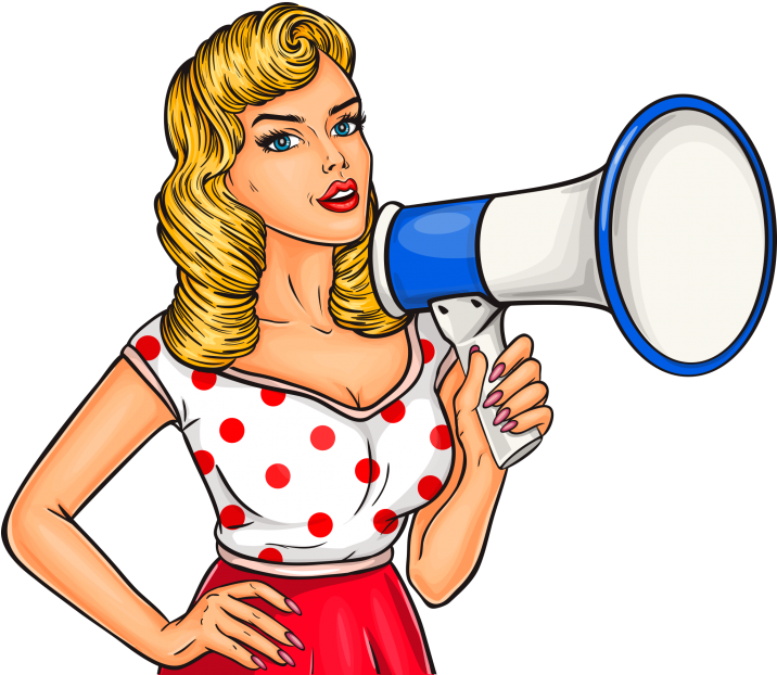 Pop Art Woman Png (715x715), Png Download