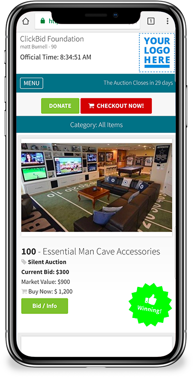 Bidding Sample - Here (464x792), Png Download