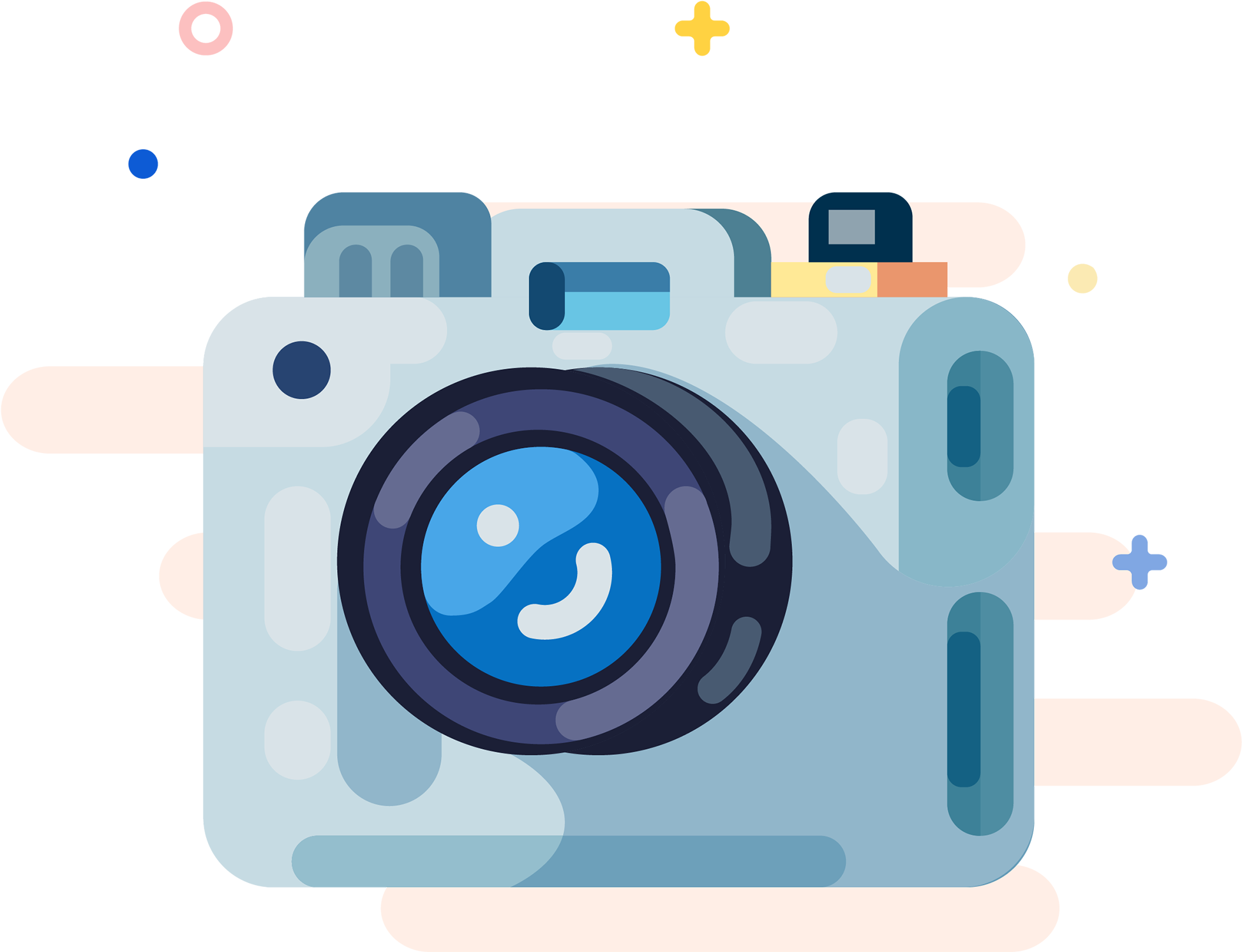 Mbe Digital Camera Cartoon Icon Png And Vector Image - Vector Graphics (2000x2000), Png Download