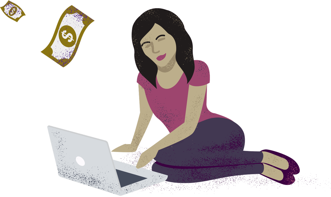 Gold Education Loans - Sitting (1400x832), Png Download