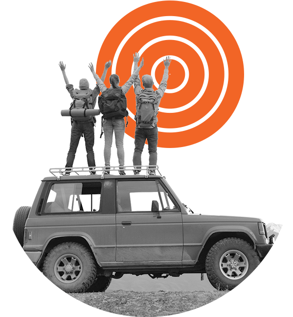 People On Jeep - Off-road Vehicle (680x680), Png Download
