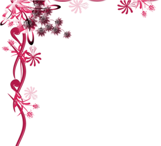 Corner Png Of Flower (640x480), Png Download