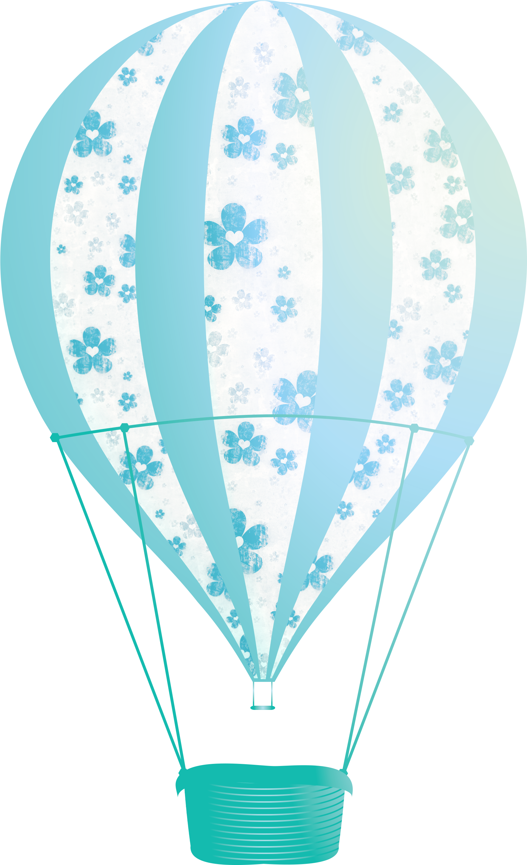 Freebie Teal Balloon 3 600×3 600 Pikseliä - Hot Air Balloon (3600x3600), Png Download