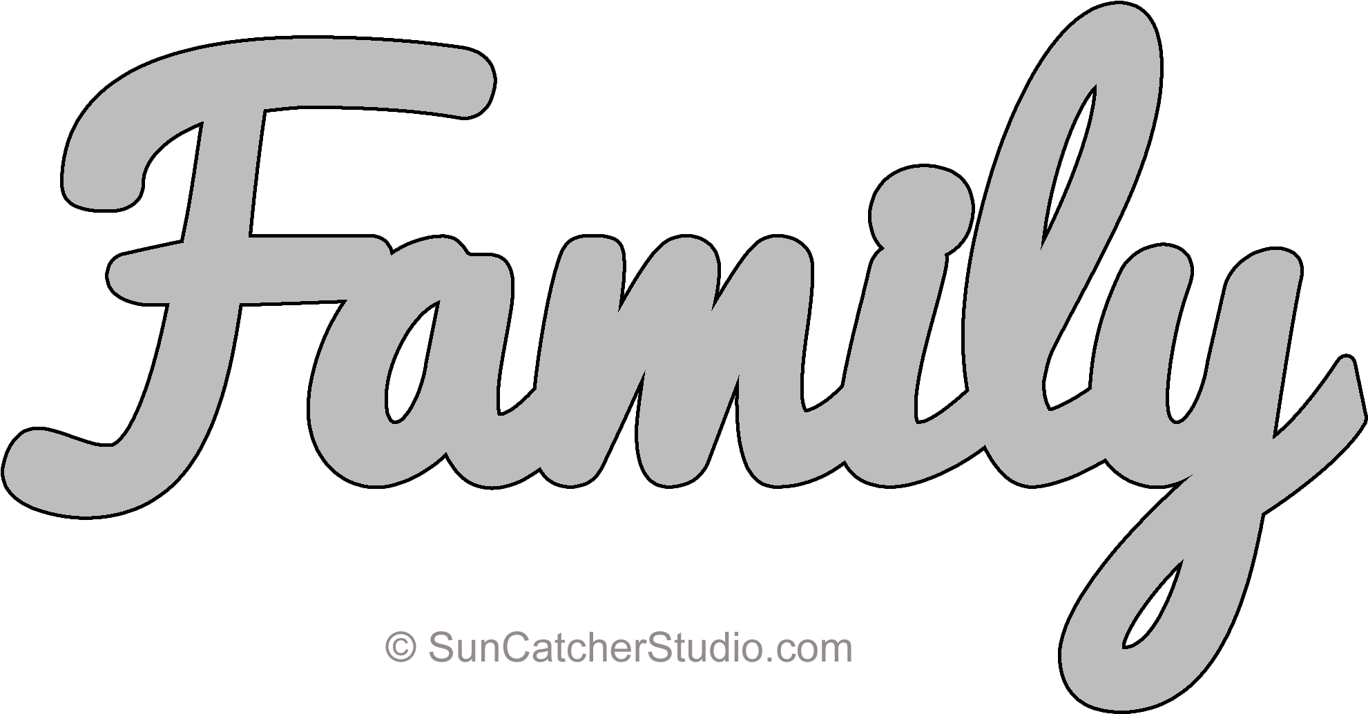 Family Pattern - Calligraphy (2000x1084), Png Download