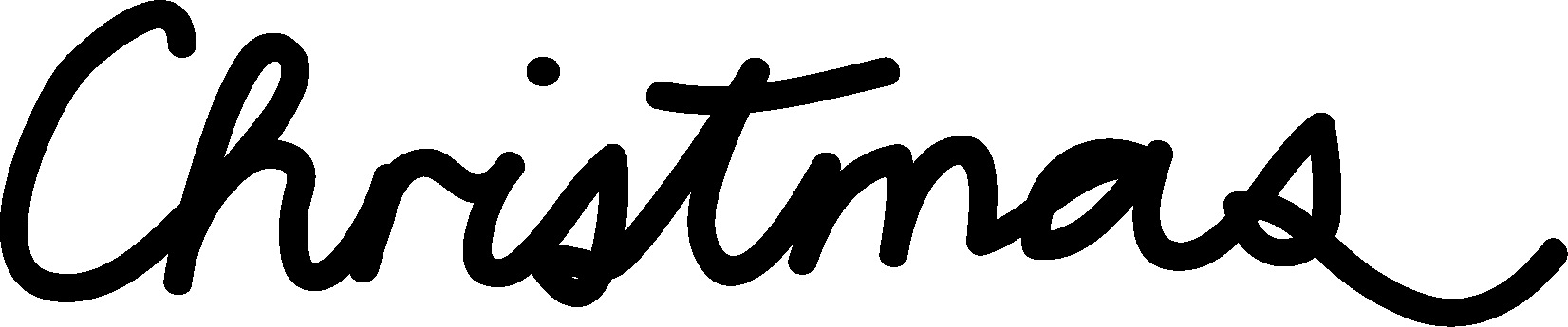 Merry Christmas Word Art Png Download - Christmas Day (1652x345), Png Download