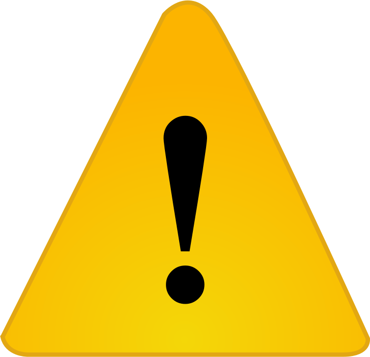 Caution - Warning Sign Flat Icon (756x730), Png Download