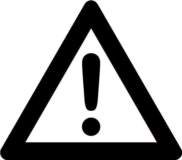 Exclamation Mark Png - Flosstradamus Warning Sign (628x550), Png Download