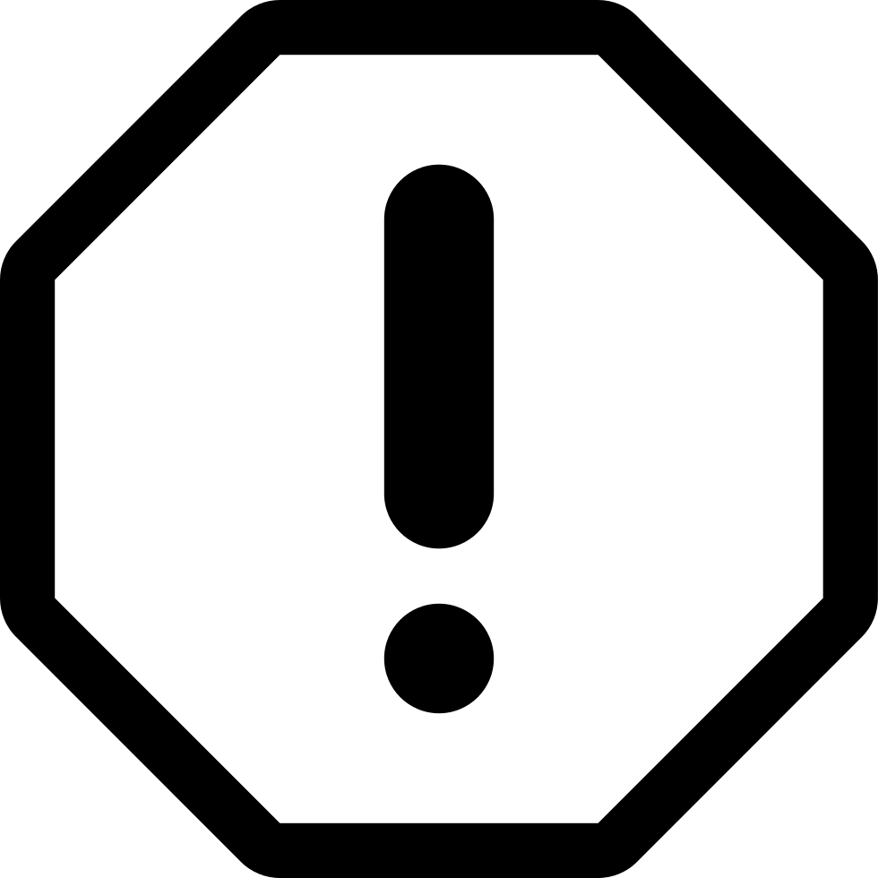 Caution Sign Comments - Exclamation Mark In A Circle Png (980x980), Png Download