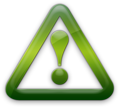 Warning Icons - Clipart Library - Warning Green (420x420), Png Download