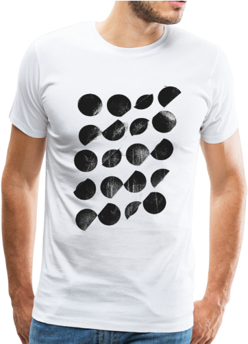 Dark Circles Geometric Pattern Distressed - Spreadshirt T-shirt Ship (500x500), Png Download
