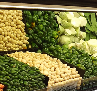 Vitrina Mural Refrigerada Para Frutas Y Verduras - Vitrinas De Frutas Y Verduras (430x461), Png Download