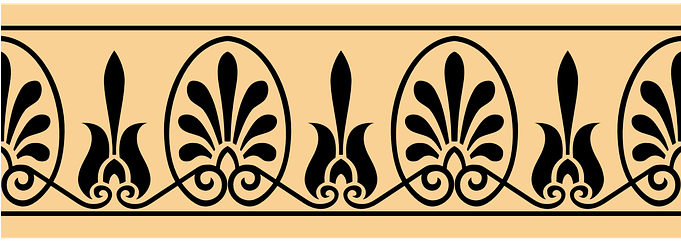 Arabesco, Grego, Antigo, Ornamento - Greek Arabesque (680x340), Png Download