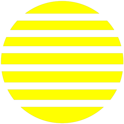 Sunset Solid And Distressed Graphics Package - Circle (498x597), Png Download