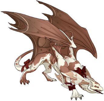 Dark Red Bow Set Mirror M Old - Dragons (350x350), Png Download