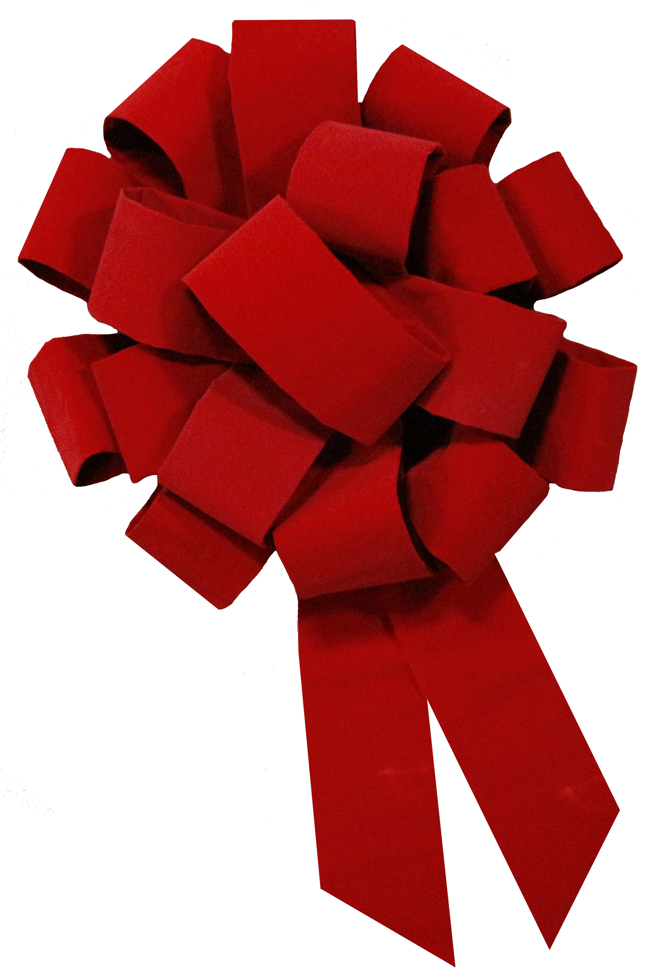 Large Red Velvet Bow - Red Bow On Car (2207x3177), Png Download