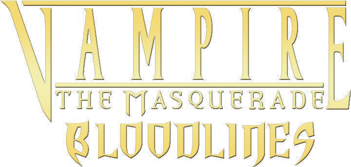 File - Vampire - The Masquerade - Bloodlines - Vampire The Masquerade Logo (730x351), Png Download