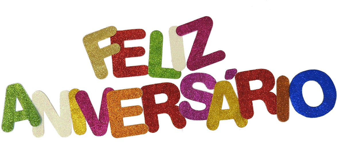 Feliz Aniversario Letras Png - E.v.a. Glitter Feliz Aniversário 13cm Ibel (1200x1200), Png Download