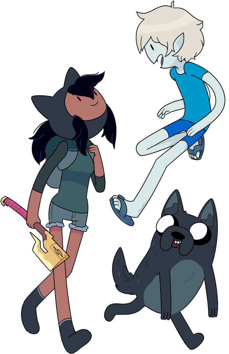 246kib, 900x1200, Marceline The Human And Finn The - Adventure Time Human Oc (900x1200), Png Download