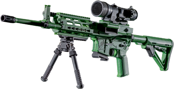 Lou Ferrigno's Big Green Dream Gun - Gun Matchin Png (611x360), Png Download