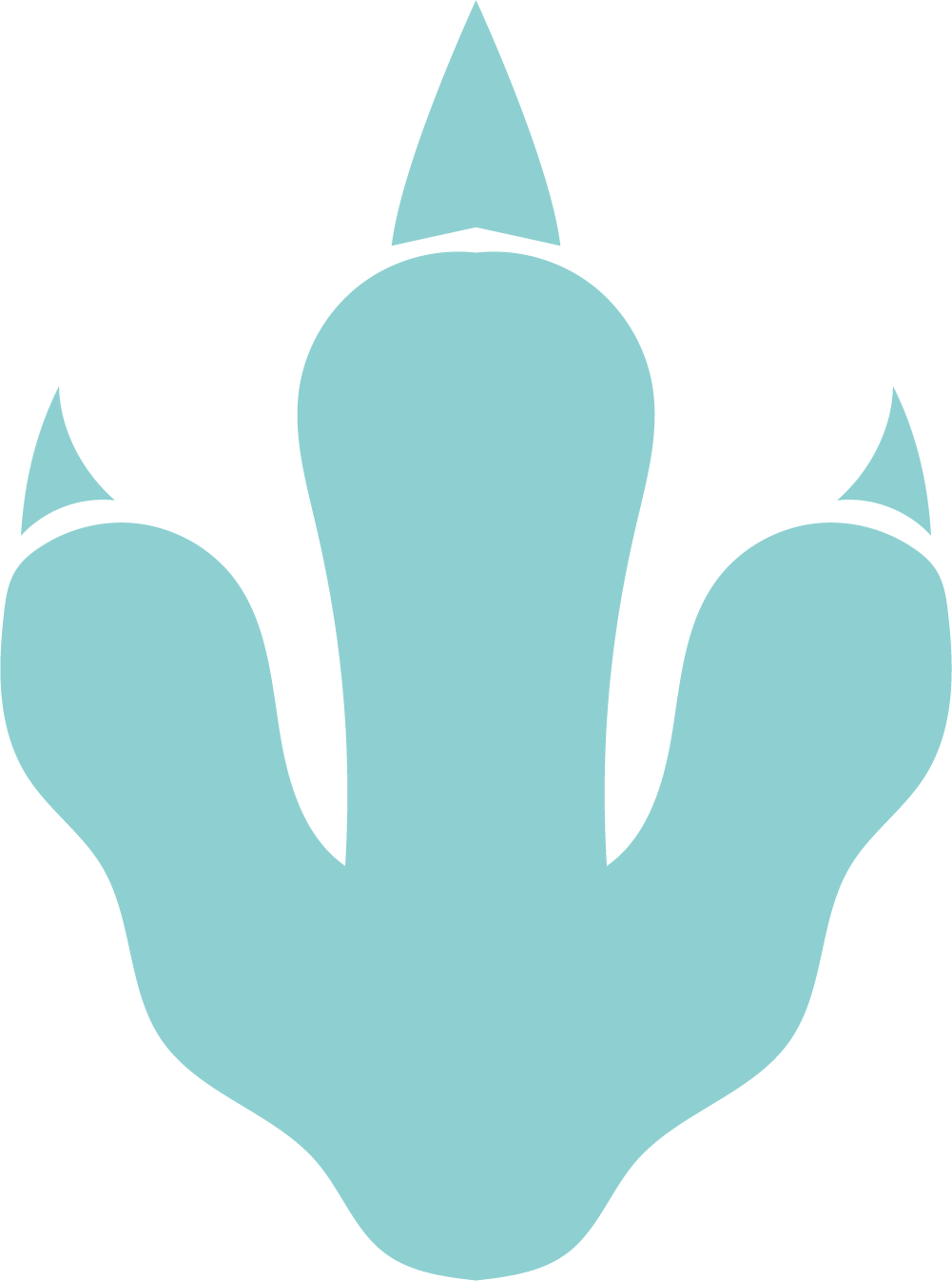 Dinosaur Footprints Reservation Clip Art - Dinosaur Footprints Clipart (1001x1346), Png Download