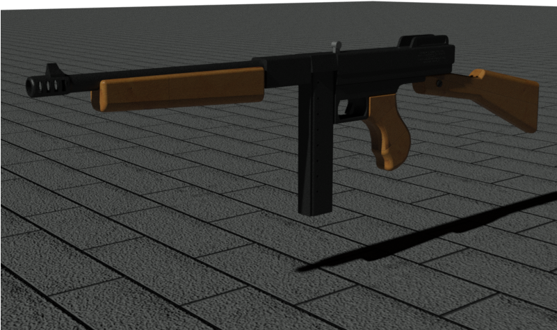 Thompson Submachine Gun (800x600), Png Download