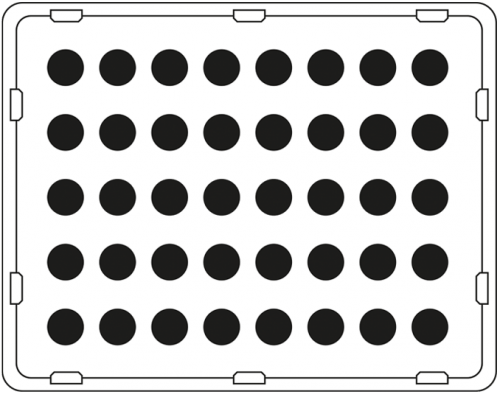 Domino For 4 Ml Corning Cryogenic Round Bottom Vials - Mickey Mouse (500x516), Png Download