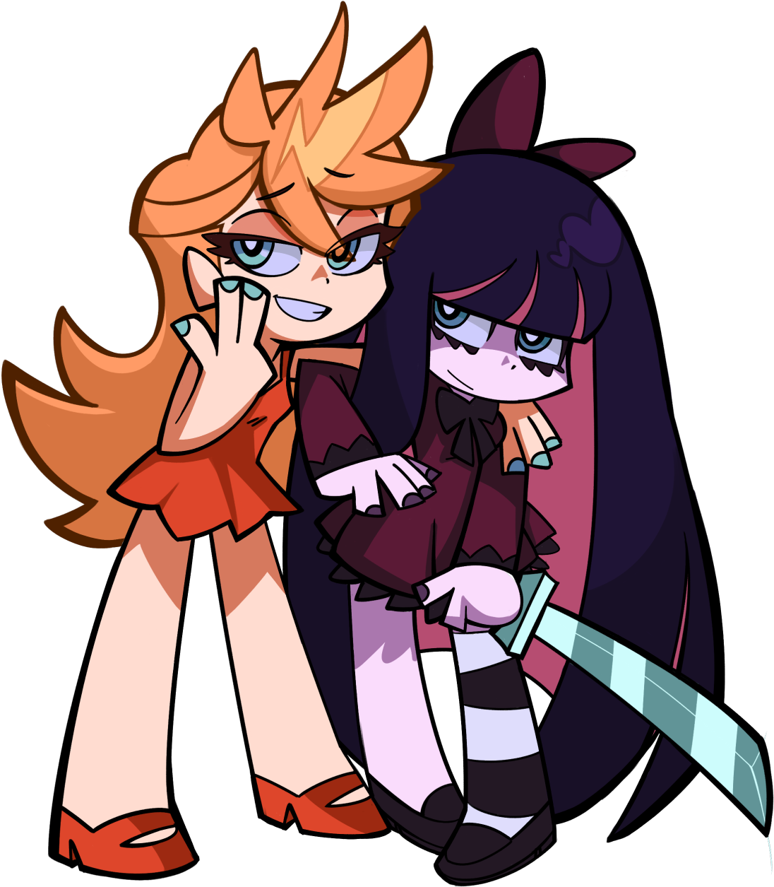 Panty And Stocking (1280x1656), Png Download
