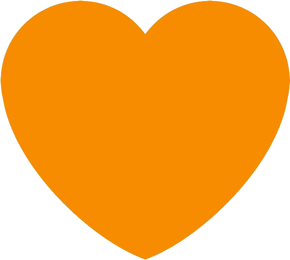 Orange Heart Discord Emoji - Corazon Naranja Png (600x600), Png Download