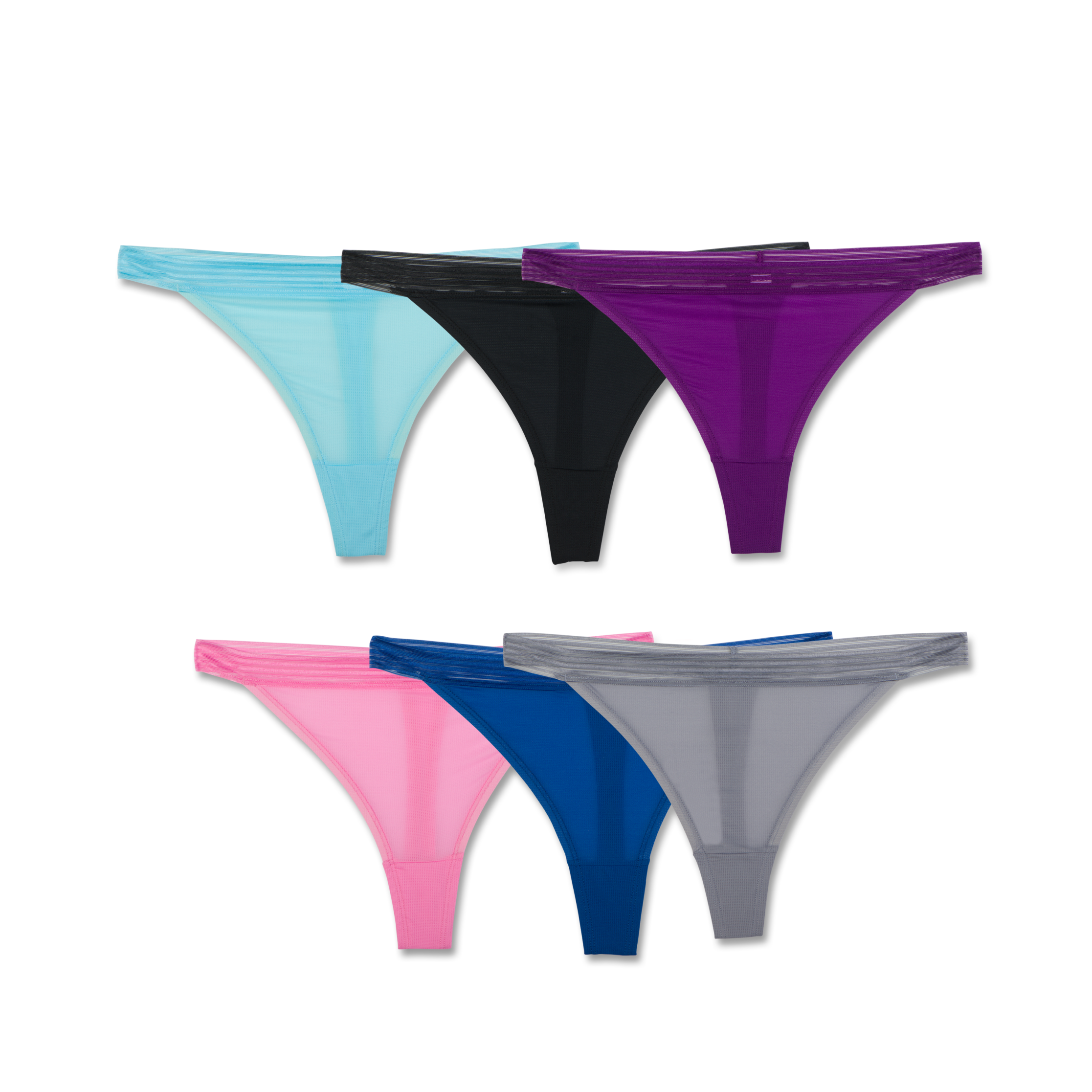 Women's Everlight Thong, 6 Pack - Fruit Of The Loom Everlight Thong (2232x2768), Png Download