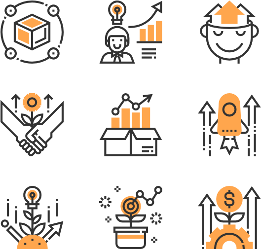 Growth Hacking - Business Development Icons (600x564), Png Download