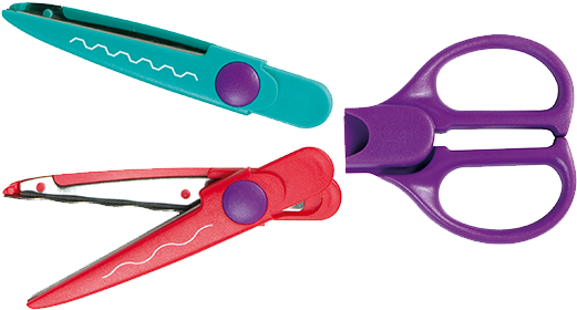 47 - 8-way Decorative Scissors Set (562x608), Png Download