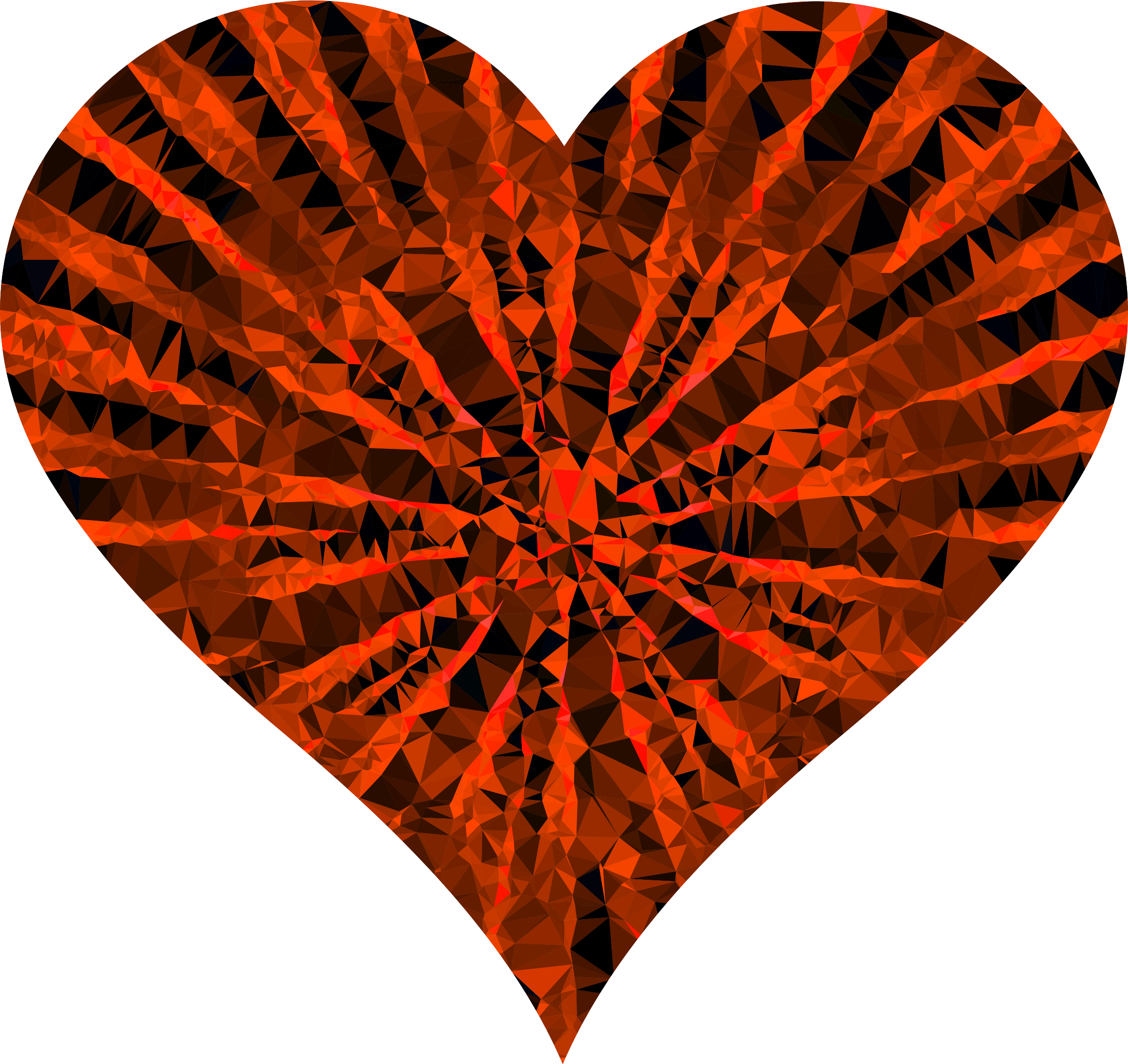This Free Icons Png Design Of Low Poly Shattered Heart (2328x2195), Png Download