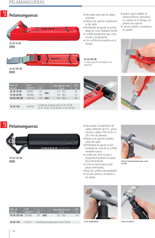 Knipex 16 20 165 Sb Cable Stripper (706x1000), Png Download