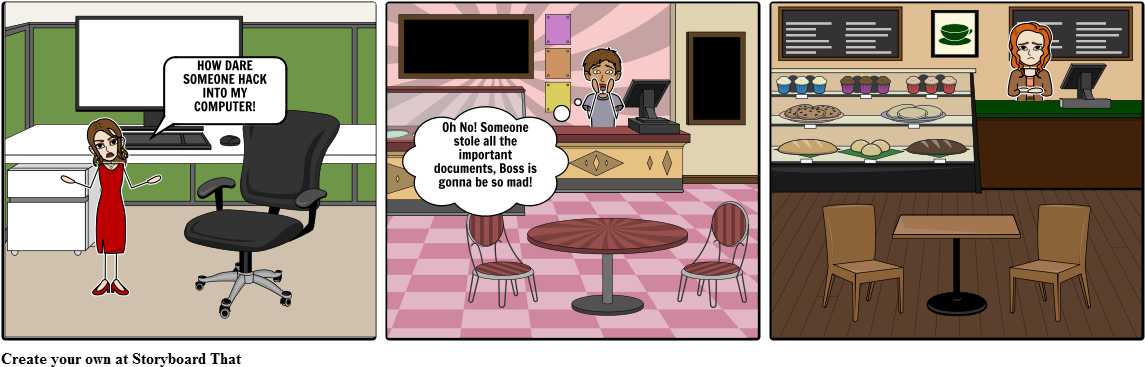 Computer Hacking - Cartoon (1164x385), Png Download