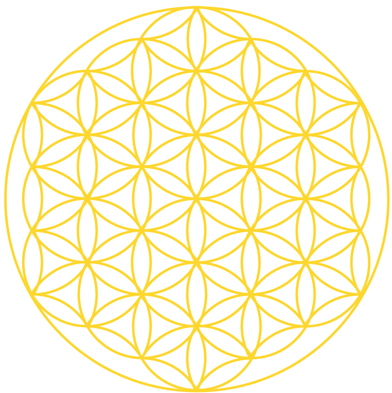 Cropped Cropped Glalogo - Overlapping Circles Grid (1299x1300), Png Download