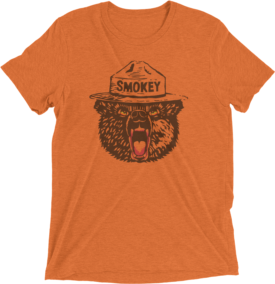 Smokey Bear - Bike T-shirt (1000x1000), Png Download