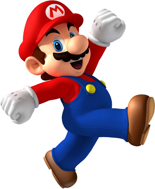 Nsmbdiy Mario Jump - Mario Party 8 Mario (500x609), Png Download