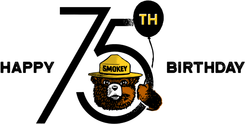Smokey Bear's 75th Anniversary - Smokey Bear 75th Anniversary (1024x619), Png Download